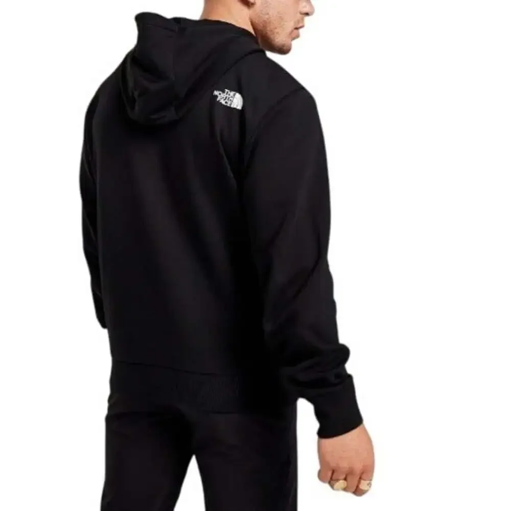 The North Face Inc Men's Black Logo Woven Bondi Pullover Hoodie Size M
